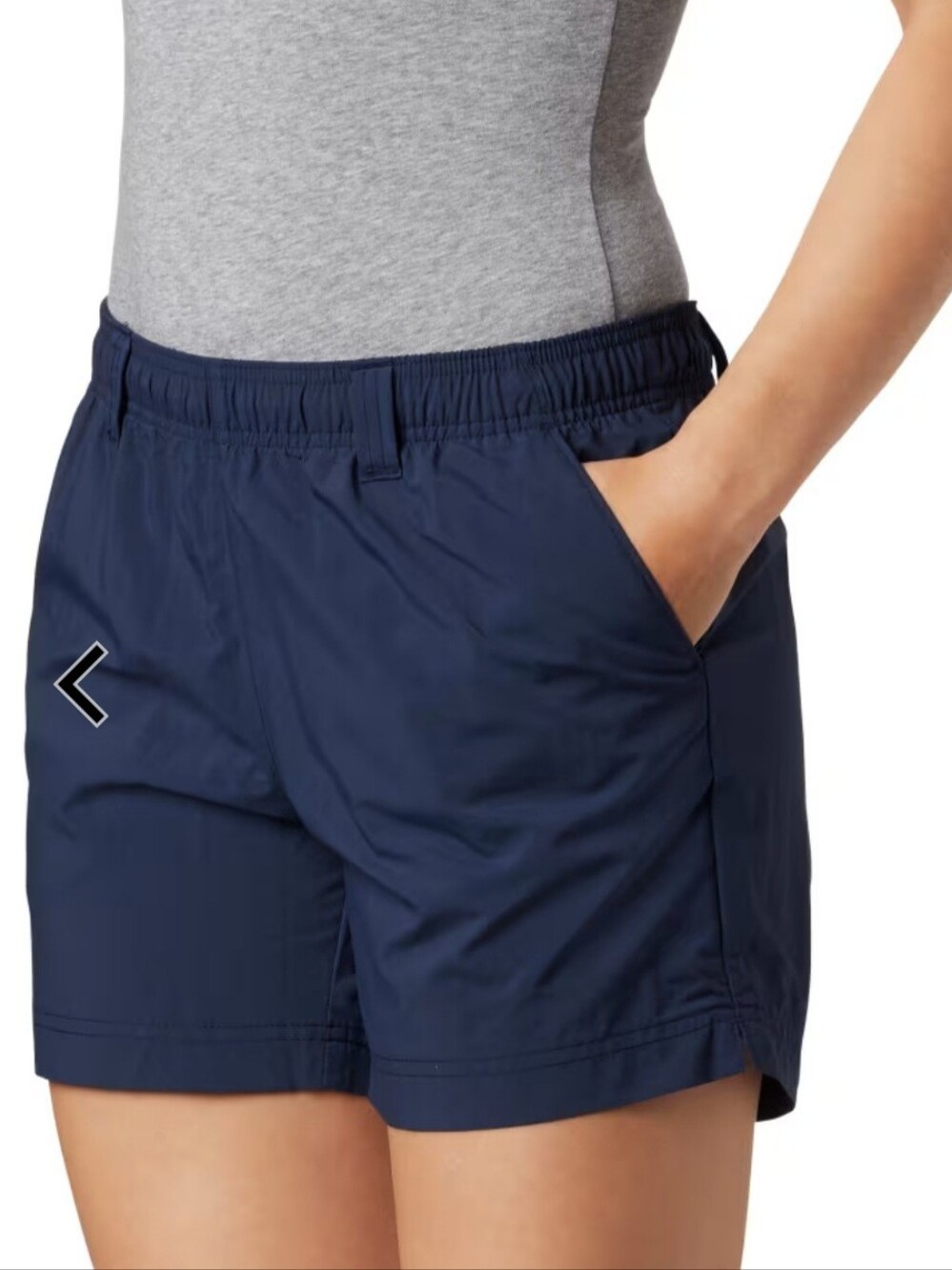 Columbia PFG Navy Lightweight 5" Shorts Size Large